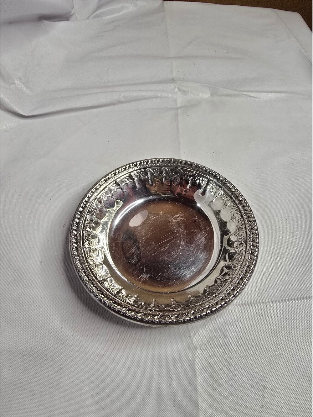 Vintage Reed & Barton Riviera 1202 Silverplate Bowl 6" Candy Bon Bon Dish